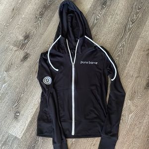 Pure Barre Zip Up Hoodie- XS- Black